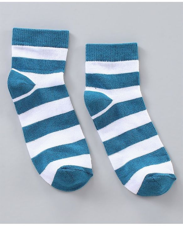 Pine Kids Anti Microbial Wash Striped Socks Set of 5 - Multicolour