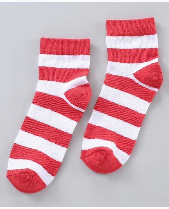 Pine Kids Anti Microbial Wash Striped Socks Set of 5 - Multicolour