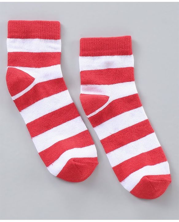 Pine Kids Anti Microbial Wash Striped Socks Set of 5 - Multicolour