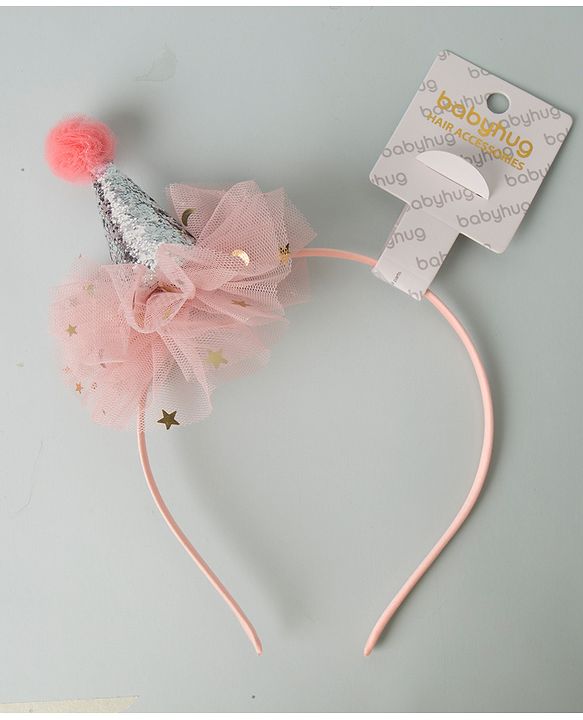 Babyhug Hair Band Hat  Applique - Rose Gold