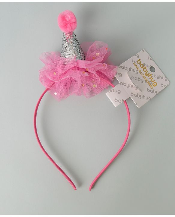 Babyhug Hair Band Hat Applique - Pink