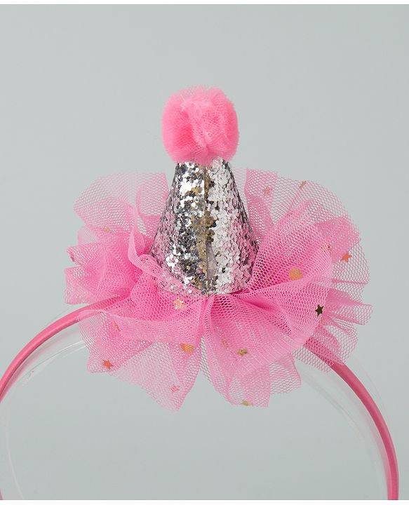 Babyhug Hair Band Hat Applique - Pink