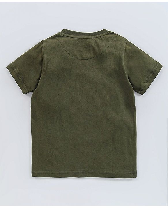 Pine Kids Half Sleeves Bio wash Tees Pack of 3 - Blue Green Yellow