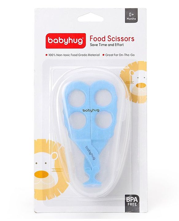 Babyhug Food Scissors with Case - Blue