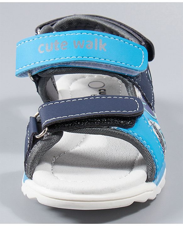 Cute Walk by Babyhug Sandals - Blue Grey
