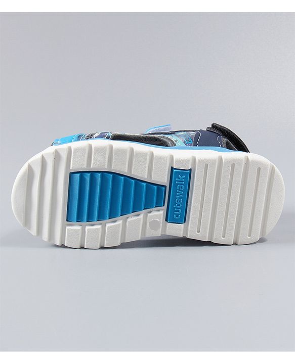 Cute Walk by Babyhug Sandals - Blue Grey