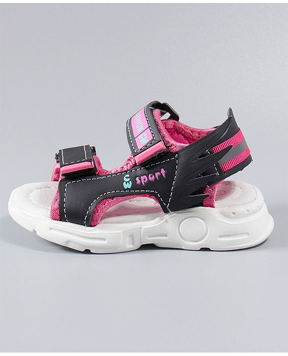 Cute Walk by Babyhug Sandals - Black