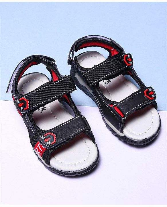 Cute Walk by Babyhug Sandals - Black