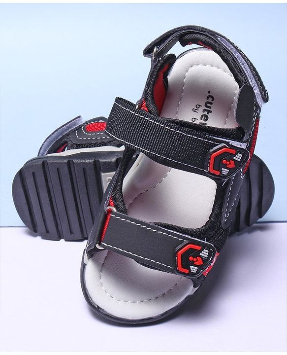 Cute Walk by Babyhug Sandals - Black