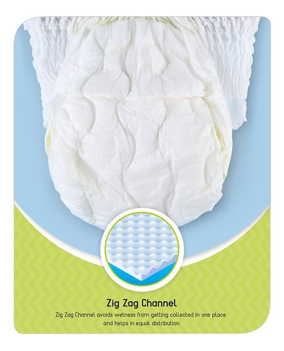 Babyhug Super Dry Pant Style Diaper Large (L) Size - 8 Pieces