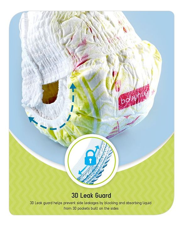 Babyhug Super Dry Pant Style Diaper Large (L) Size - 8 Pieces