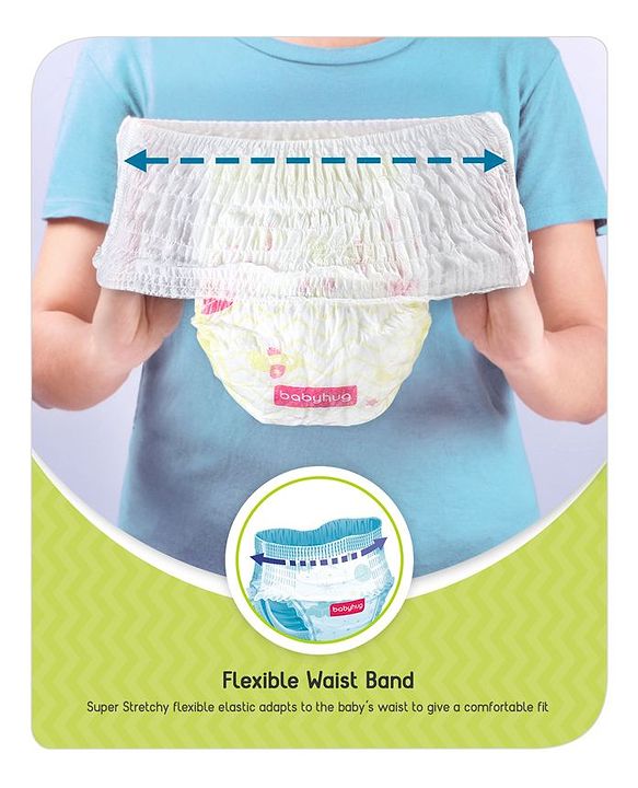 Babyhug Super Dry Pant Style Diaper Large (L) Size - 8 Pieces
