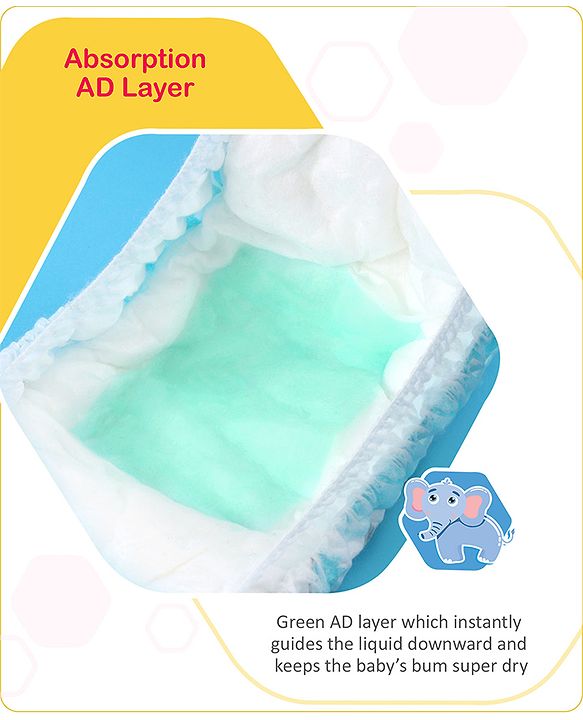 Babyhug Advanced Pant Style Diapers New Born (NB) Size - 2 Pieces