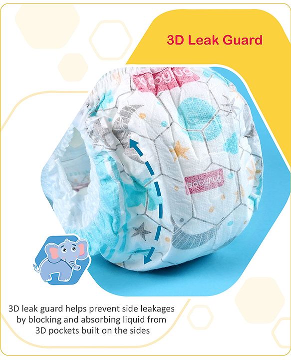 Babyhug Advanced Pant Style Diapers New Born (NB) Size - 2 Pieces
