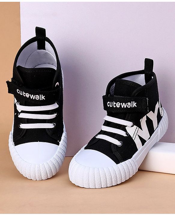 Cute Walk by Babyhug Casual Shoes - Black