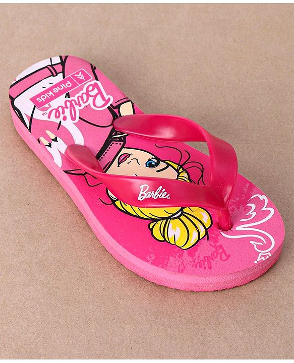 Pine Kids Flip Flops Barbie Print - Pink