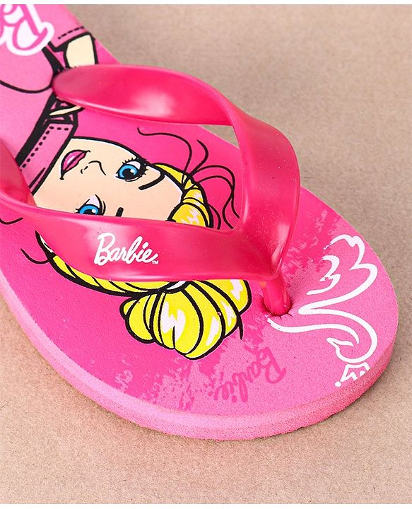 Pine Kids Flip Flops Barbie Print - Pink