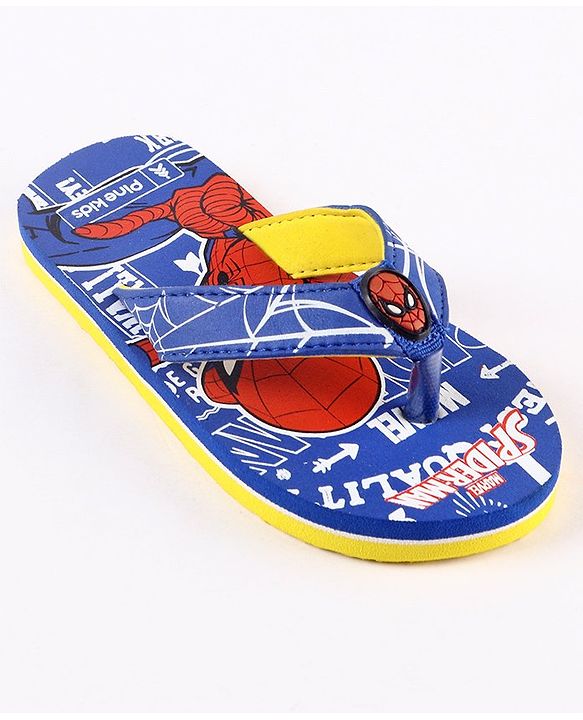 Pine Kids Spider Man Flip Flops - Blue