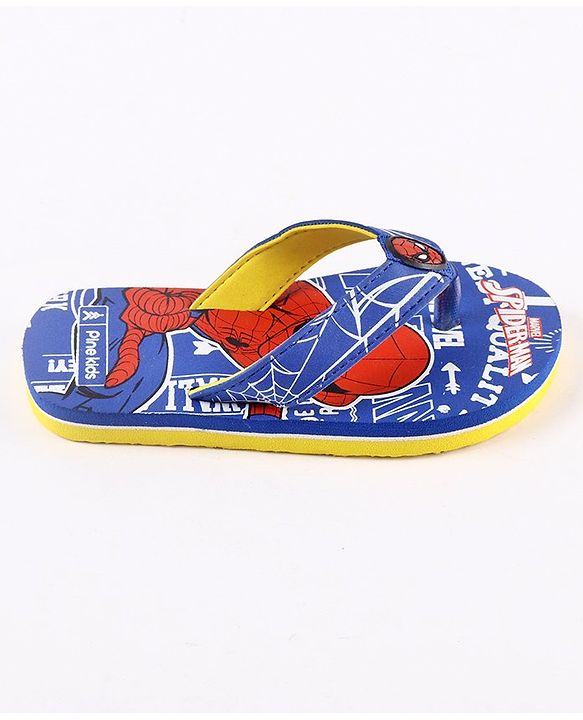 Pine Kids Spider Man Flip Flops - Blue