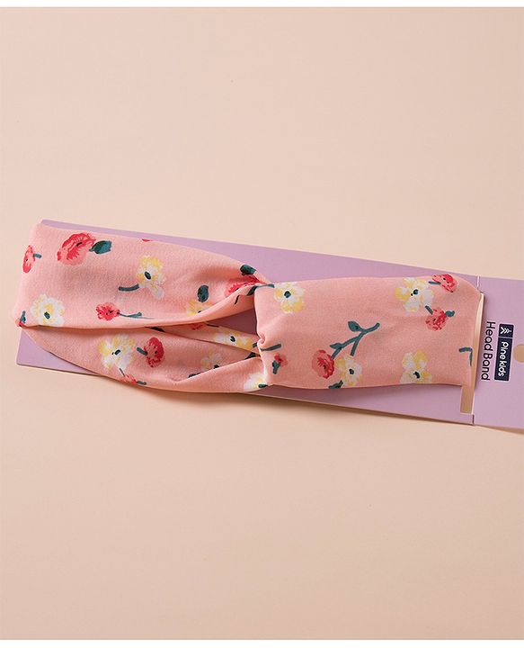 Pine Kids Free Size Elastic with Knot Headband - Pink