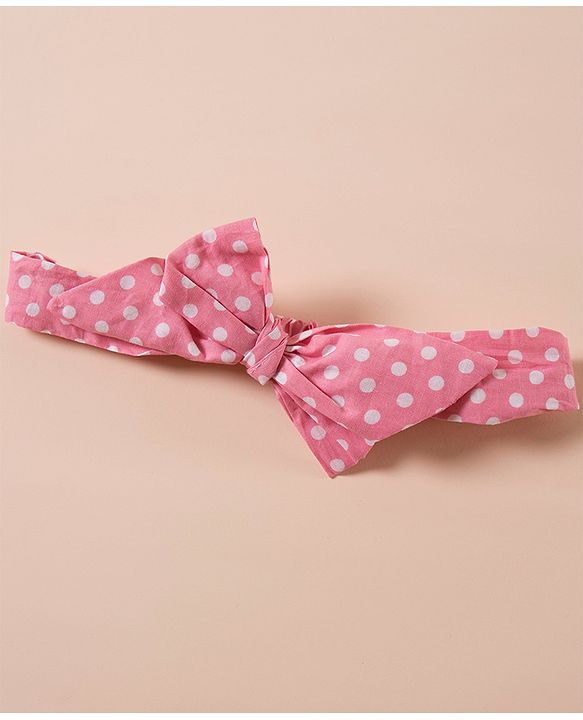 Pine Kids Free Size with Bow Hairband - Pink