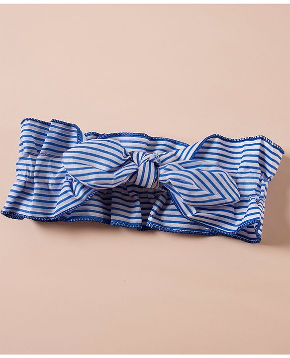 Pine Kids Free Size Striped Headband - BLue