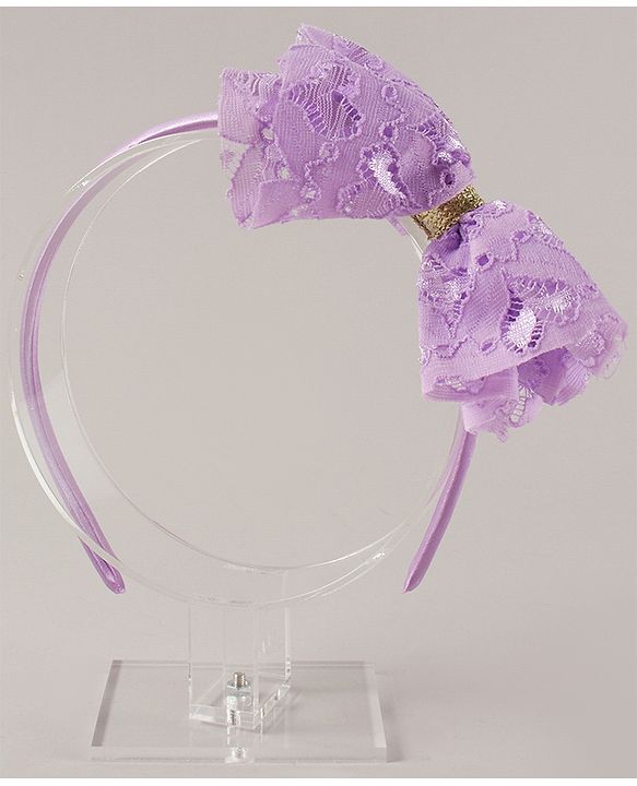 Pine Kids Free Size with Bow Hairband - Purple