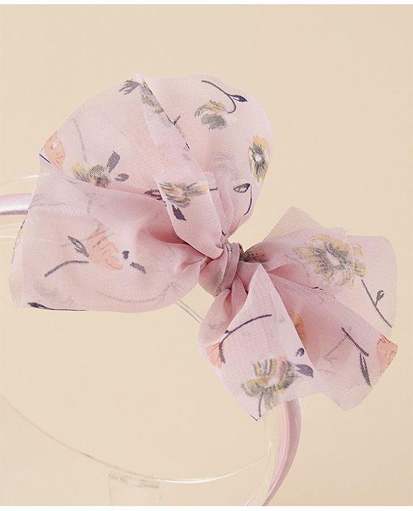 Pine Kids Free Size with Bow Hairband Pack of 2 - Multicolour