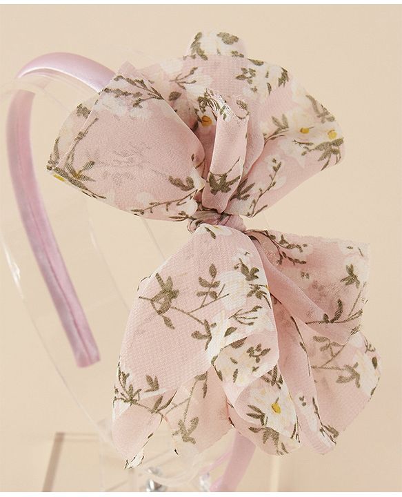 Pine Kids Free Size with Bow Hairband - Multicolour