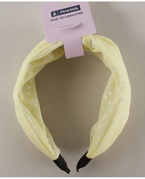 Pine Kids Free Size with Placement Print Hairband - Yellow