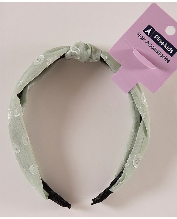Pine Kids Free Size Solid Hairband - Mustard