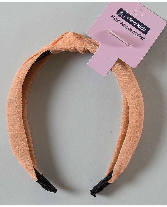 Pine Kids Free Size with Knot Hairband - Peach