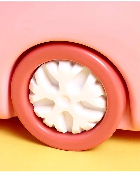 Babyhug Compact Multipurpose Storage Box with Wheels - Pink