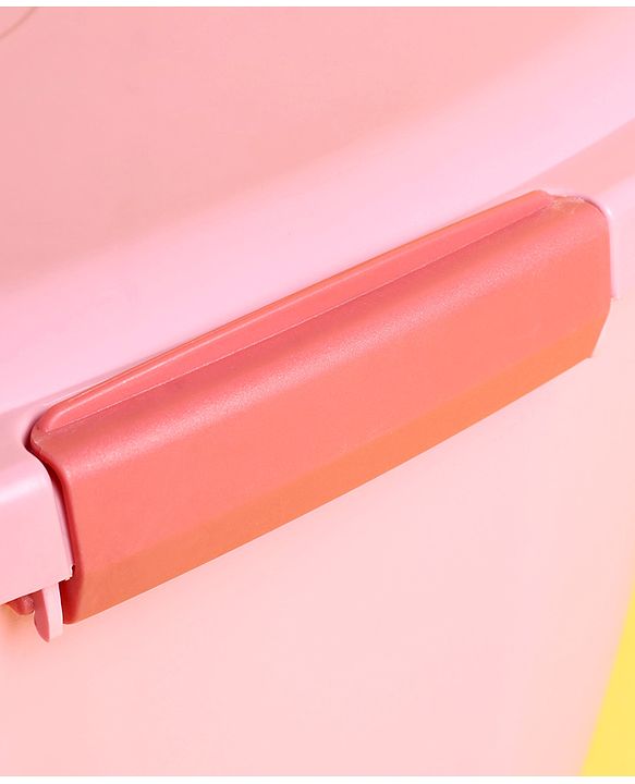 Babyhug Compact Multipurpose Storage Box with Wheels - Pink