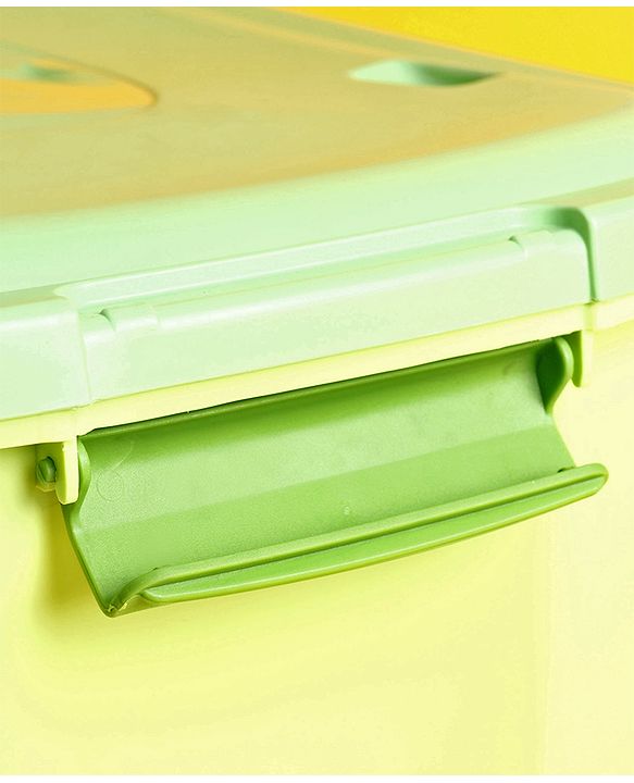 Babyhug Compact Multipurpose Storage Box with Wheels - Green