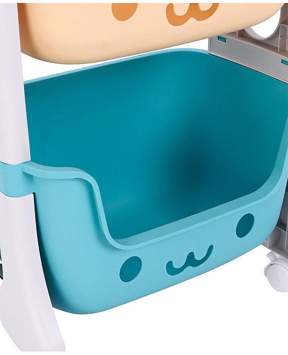 Babyhug 3 Layer Multipurpose Storage Rack - Sky Blue Yellow Red