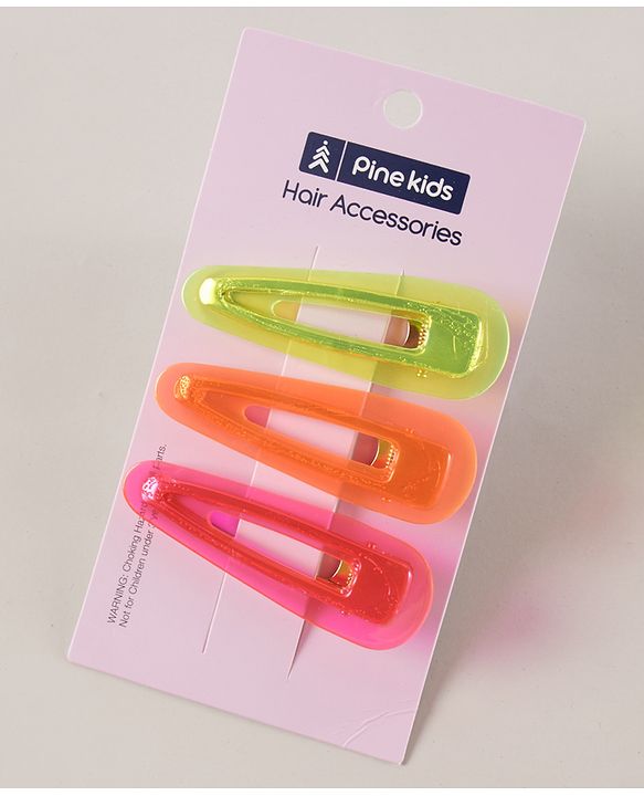 Pine Kids Snap Clips Set of 3 Pieces - Multicolor