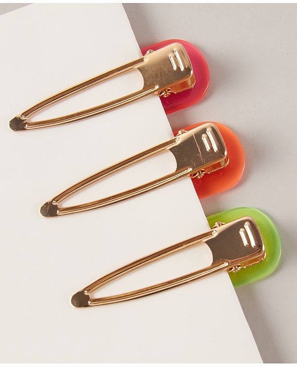 Pine Kids Snap Clips Set of 3 Pieces - Multicolor