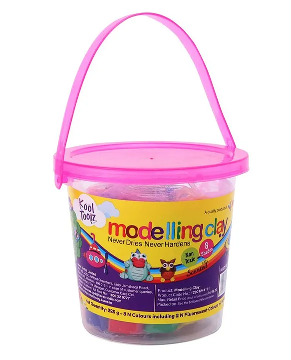 Kores Modelling Clay Bucket Pink 225 gm Online India, Buy Art & Creativity  Toys for (3-12Years) at  - 9513784