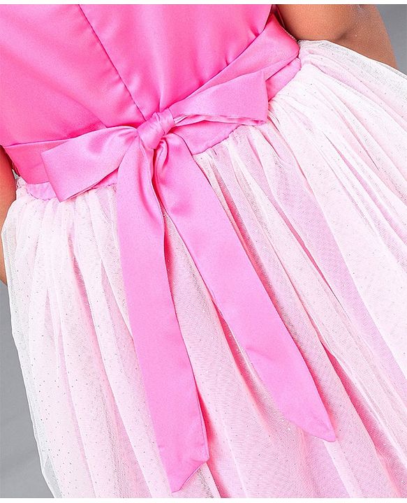 Babyhug Singlet Frock Floral Corsage - Pink