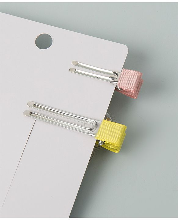 Babyhug Cloud & Pineapple Hair Clips Pack of 2 - Yellow