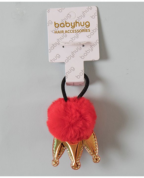 Babyhug Crown Shaped Rubber Band - Red