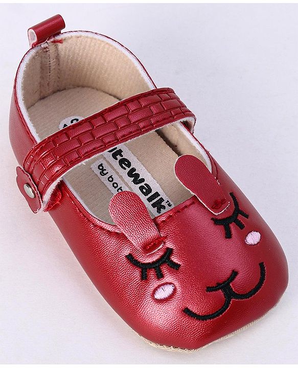 Cute Walk by Babyhug Booties - Maroon