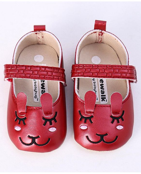 Cute Walk by Babyhug Booties - Maroon