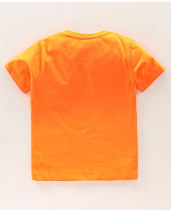 Pine Kids Half Sleeves Biowashed Tees Pack of 3 - Orange Navy Green