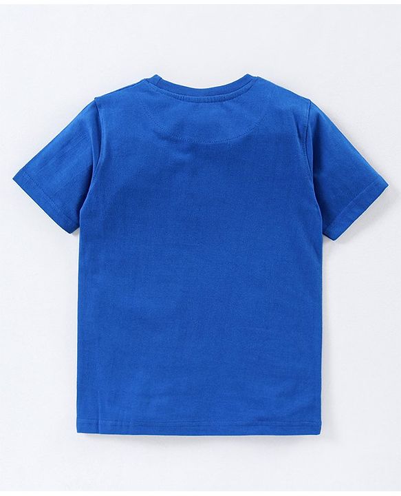 Pine Kids Half Sleeves Bio Washed T-Shirt & Pajama Set Spiderman Print - Blue