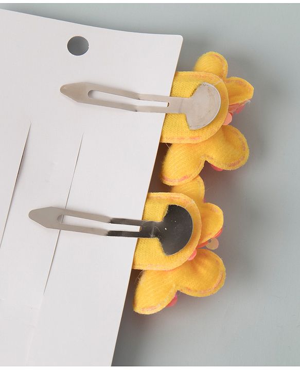 Pine Kids Sequins Snap Clips Free Size Pack of 2 - Orange