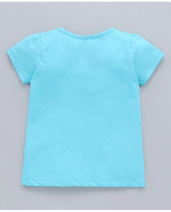 Pine Kids 100% cotton Biowashed Half Sleeves Night Suit - Blue