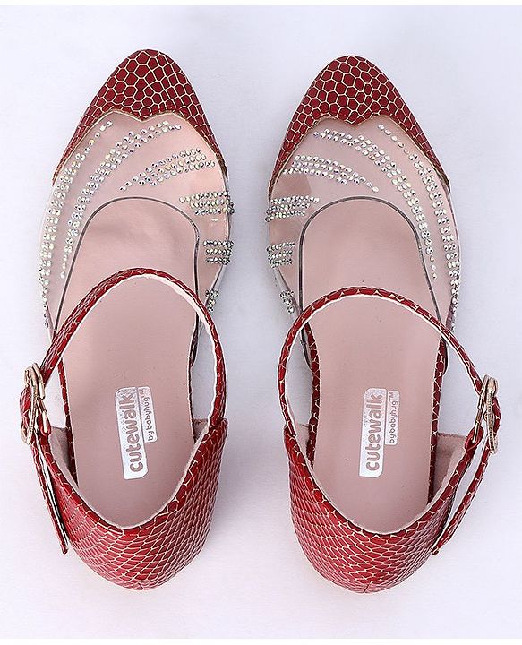 Cute Walk by Babyhug Sandals - Red