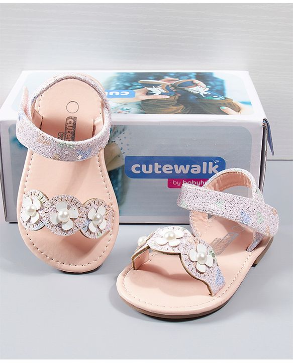 Cute Walk by Babyhug Sandals - Pink